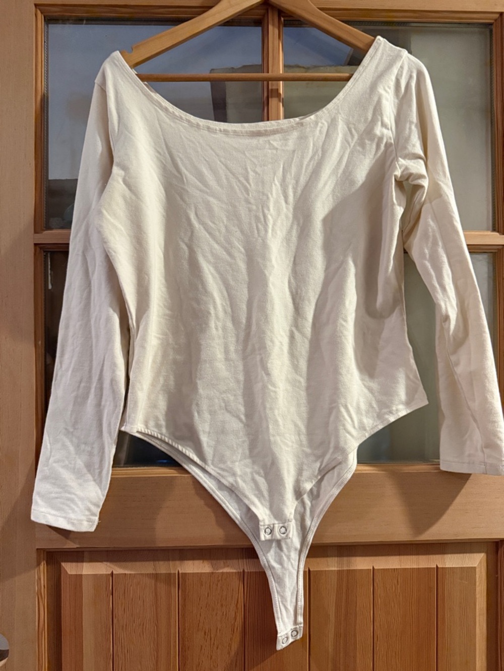 a new day Cream Scoop Neck Bodysuit
